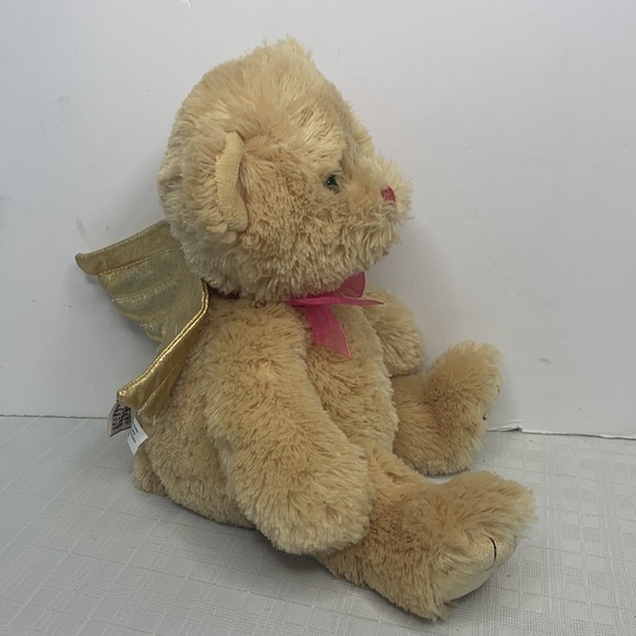 GODIVA 2009 GUND TEDDY BEAR WITH WINGS in gold - Picture 4 of 9